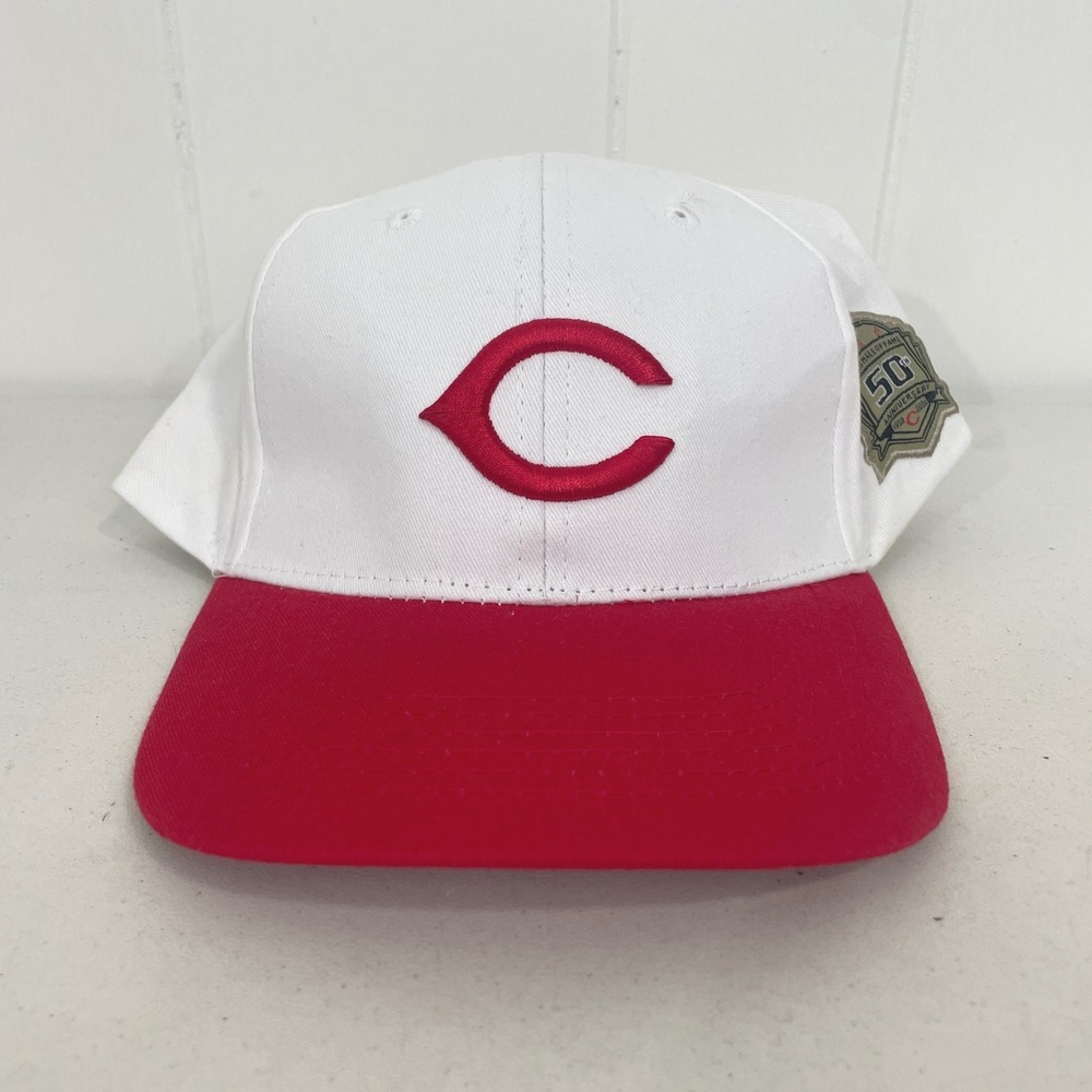 Cincinnati Reds Hall of Fame 50th Anniversary Strapback Hat Cap SGA FSN 2008